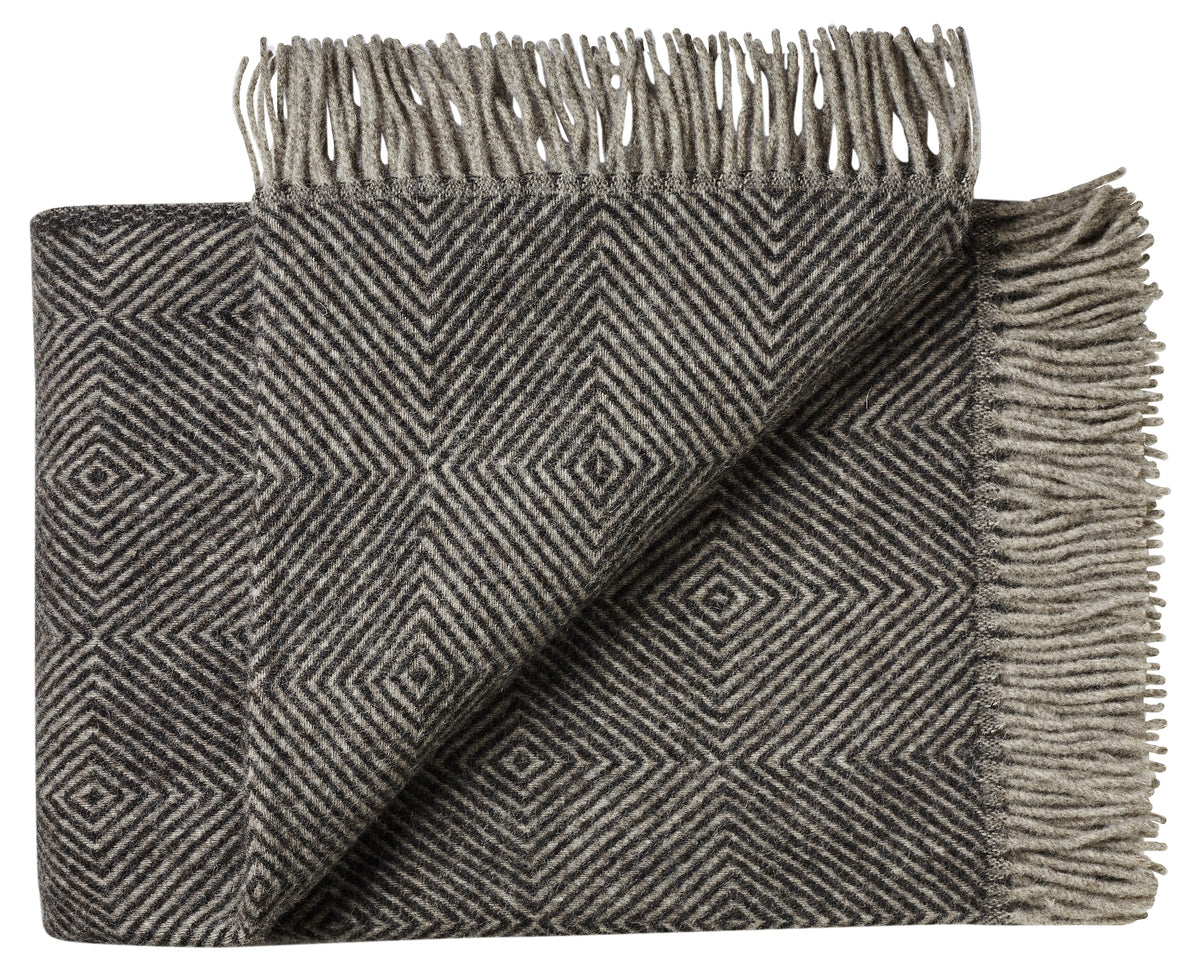 Silkeborg Uldspinderi ApS Fanø 85x130 cm Throw 00171 Slate Black