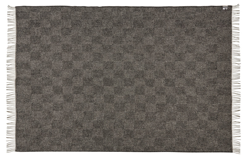 Silkeborg Uldspinderi ApS Fanø 140x240 cm Throw 00171 Slate Black