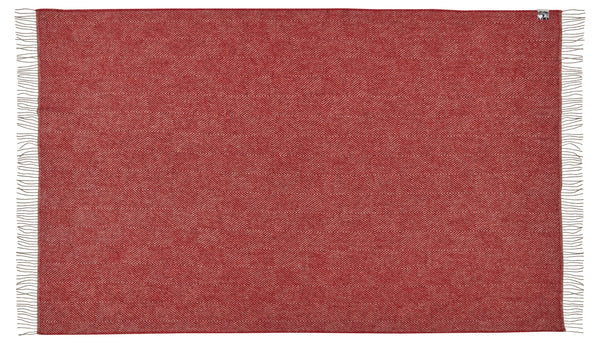 Silkeborg Uldspinderi ApS Fanø Throw 140x240 cm Throw 00177 Granite Red