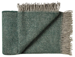 Silkeborg Uldspinderi ApS Fanø Throw 140x240 cm Throw 00178 Dark Pine Green