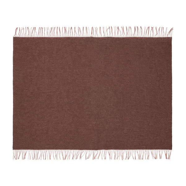 Silkeborg Uldspinderi ApS Franja Throw 170x140 cm Throw 01232 Pink-Brown