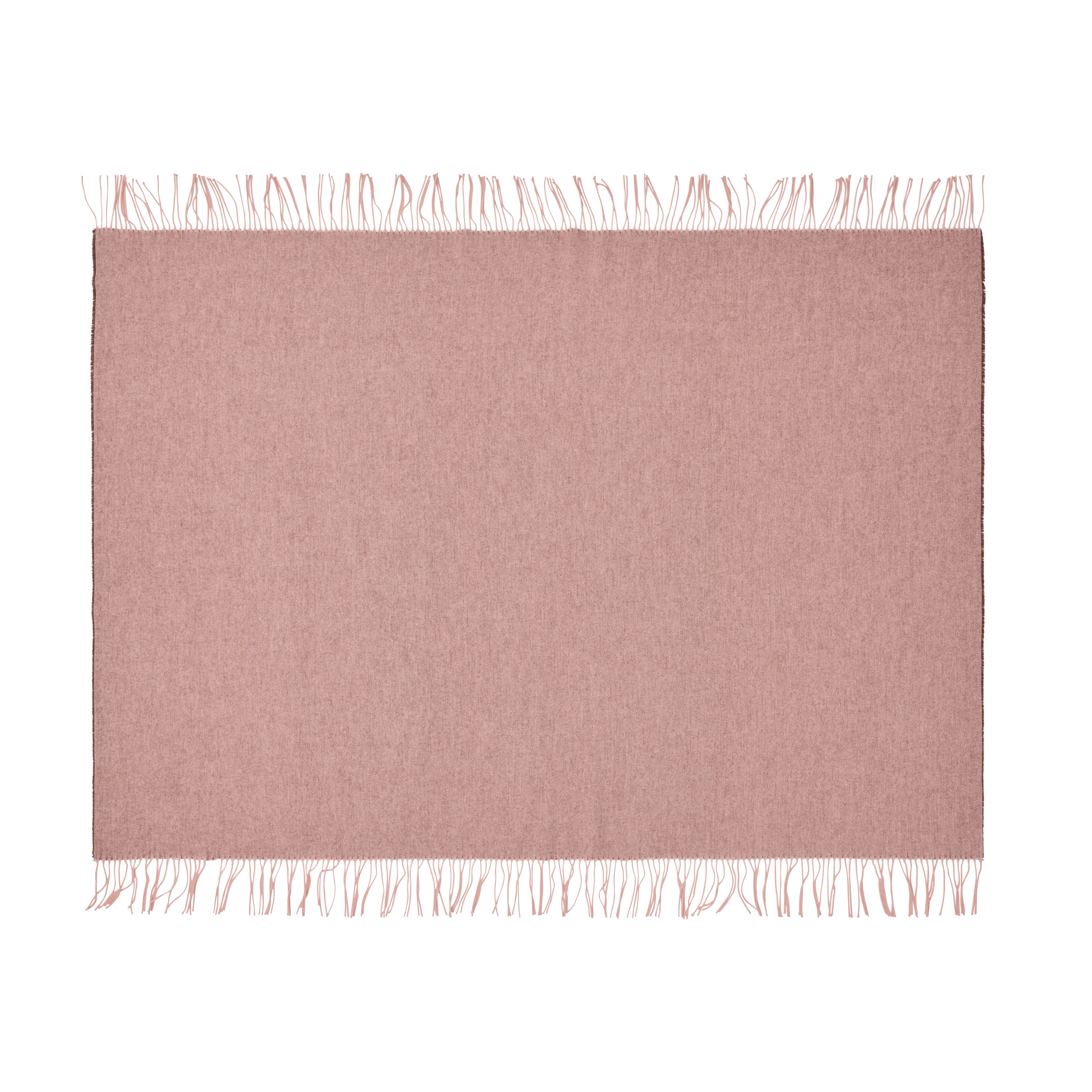 Silkeborg Uldspinderi ApS Franja 170x140 cm Throw 01232 Pink-Brown