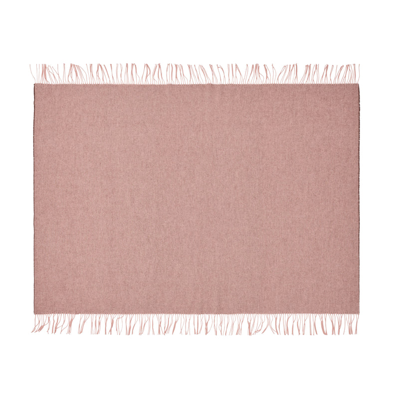 Silkeborg Uldspinderi ApS Franja Throw 170x140 cm Throw 01232 Pink-Brown