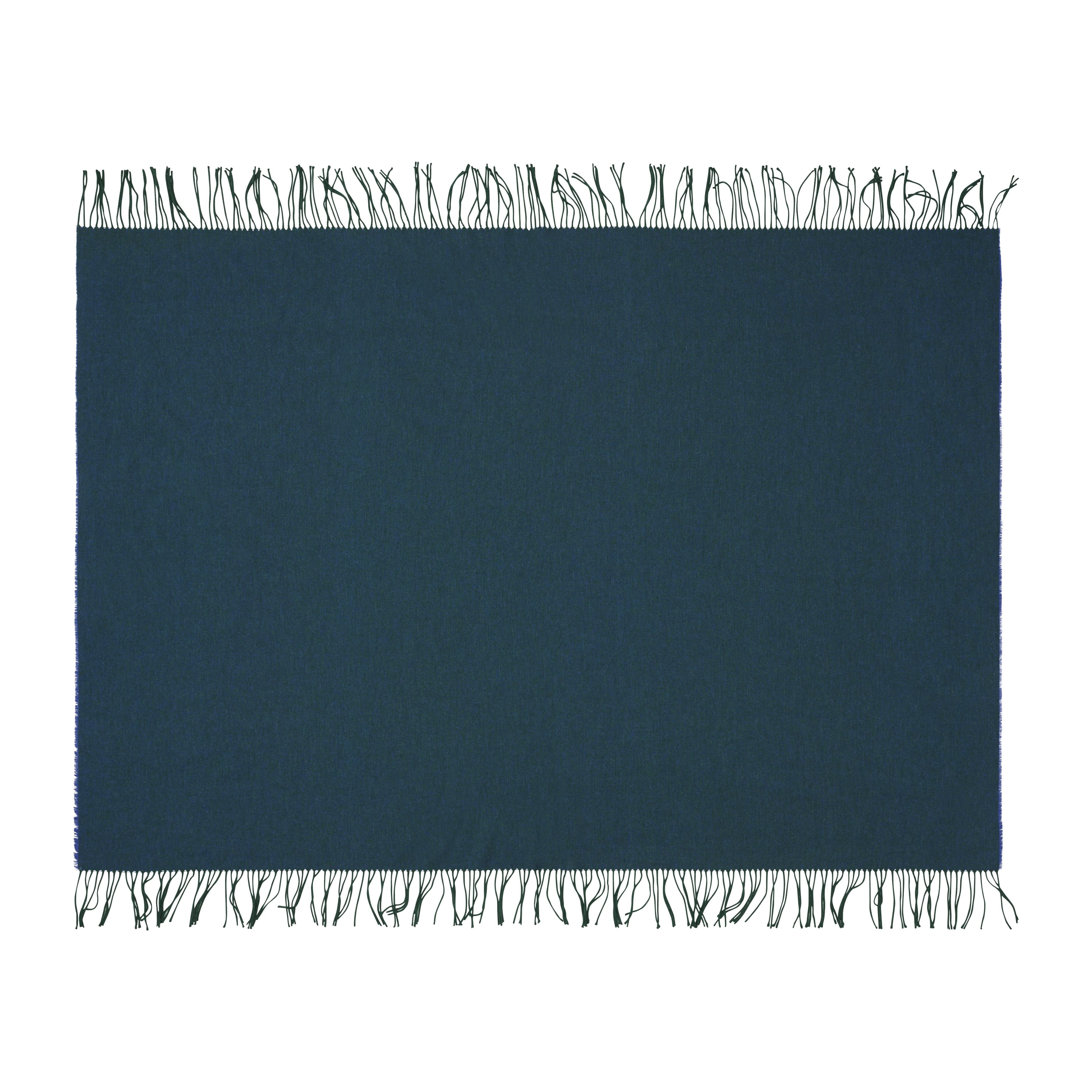 Silkeborg Uldspinderi ApS Franja 170x140 cm Throw 01235 Green-Blue