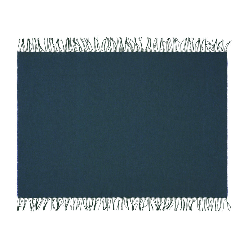 Silkeborg Uldspinderi ApS Franja Throw 170x140 cm Throw 01235 Green-Blue