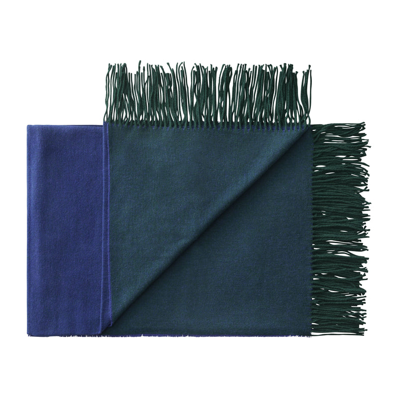 Silkeborg Uldspinderi ApS Franja Throw 170x140 cm Throw 01235 Green-Blue