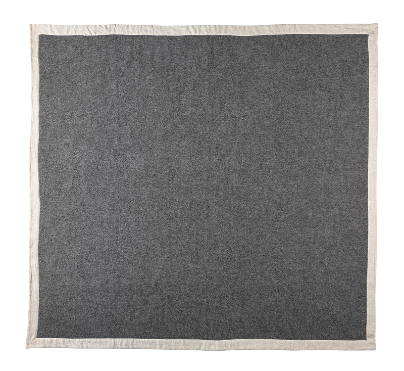 Silkeborg Uldspinderi ApS Gotland 220x240 cm Blanket 00116 Dark Nordic Grey