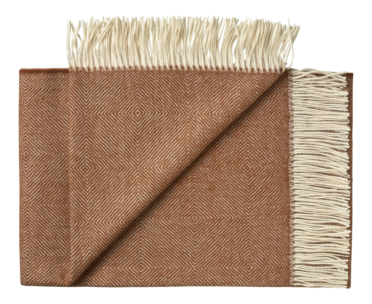 Silkeborg Uldspinderi ApS La Paz 130x200 cm Throw 00205 Camel Brown