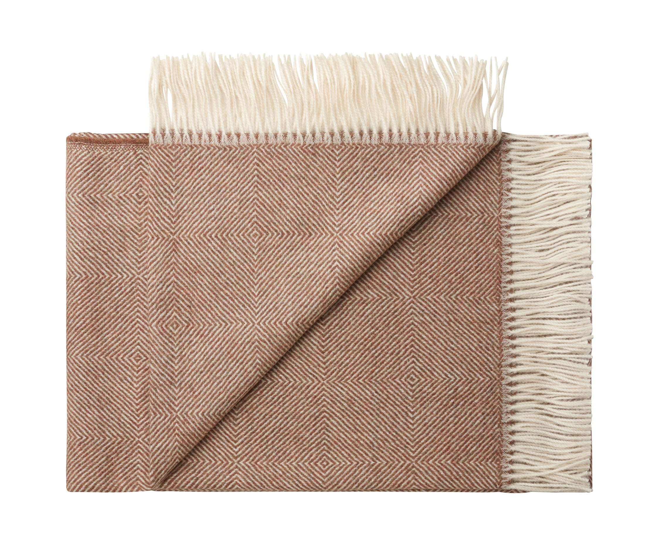 Silkeborg Uldspinderi ApS La Paz 130x200 cm Throw 02672 Red Brown