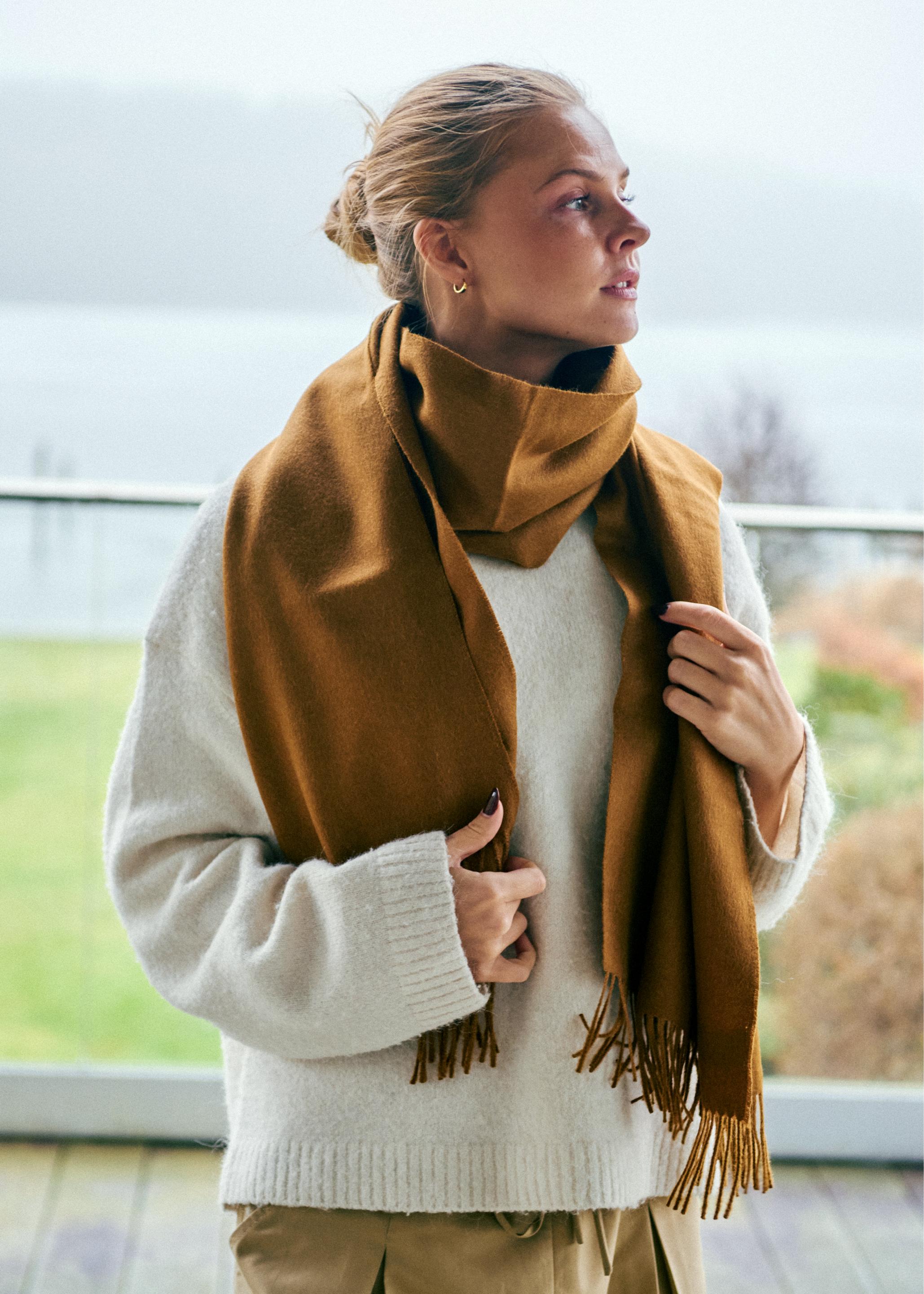 Silkeborg Uldspinderi ApS Lima 60x200 cm Scarf 00326 Caramel (16826)