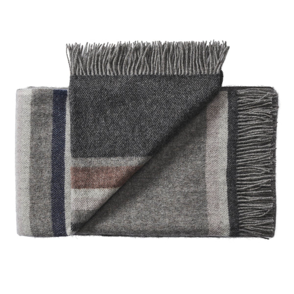 Silkeborg Uldspinderi ApS Lyø 140x240 cm Throw 00836 Dark Grey