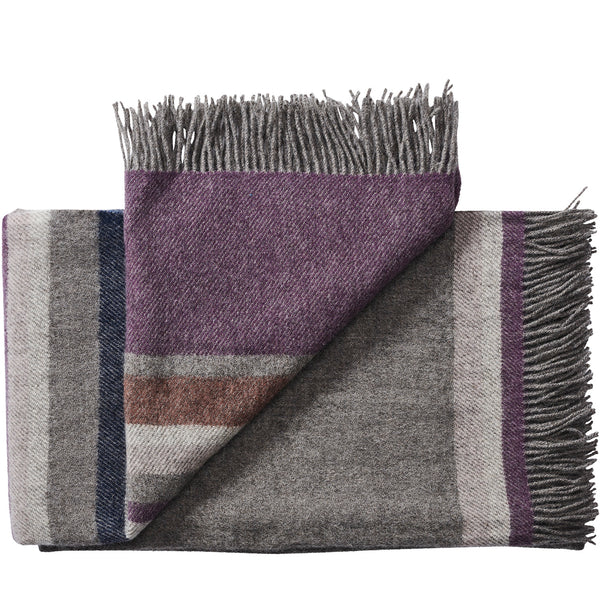 Silkeborg Uldspinderi ApS Lyø 140x240 cm Throw 00837 Grey Heather