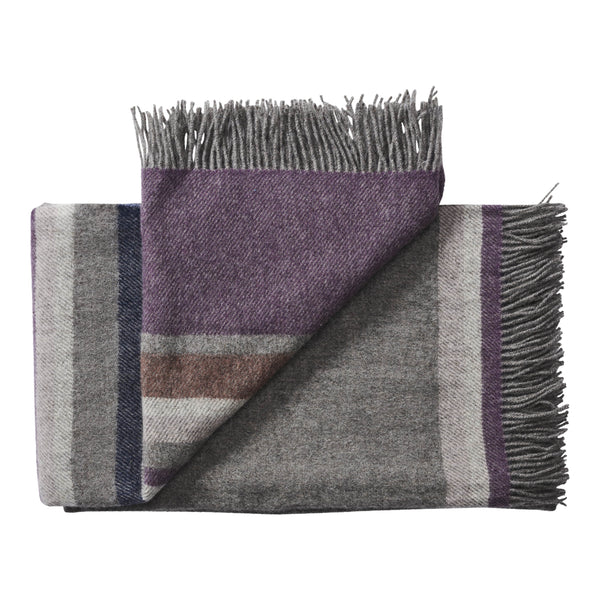 Silkeborg Uldspinderi ApS Lyø 140x240 cm Throw 00837 Grey Heather