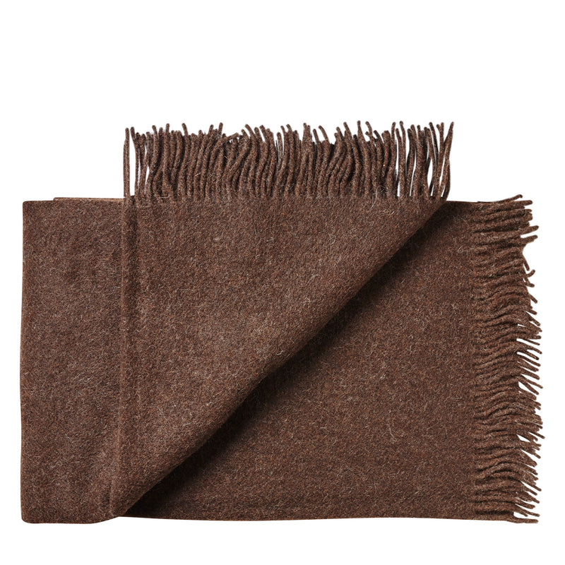 Silkeborg Uldspinderi ApS Oxford 140x240 cm Throw 00410 Dark Brown