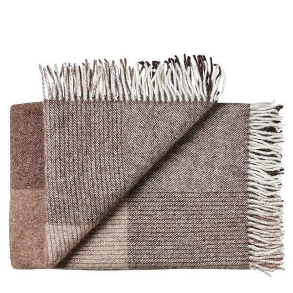 Silkeborg Uldspinderi ApS Oxford 140x240 cm Throw 05104 Shades Brown