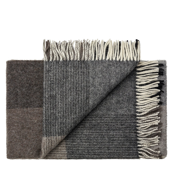 Silkeborg Uldspinderi ApS Oxford 140x240 cm Throw 05304 Dark Grey