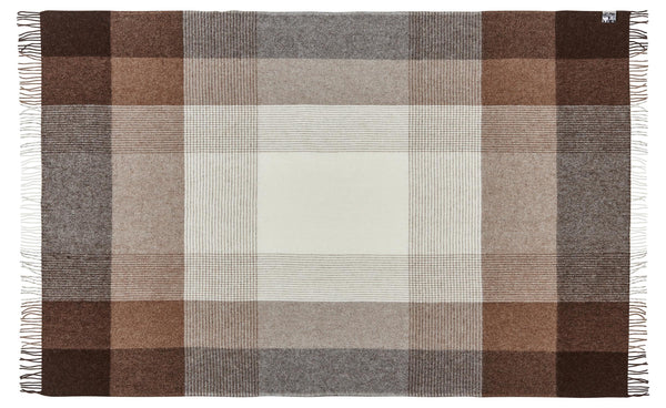 Silkeborg Uldspinderi ApS Oxford 140x240 cm Throw 05104 Shades Brown