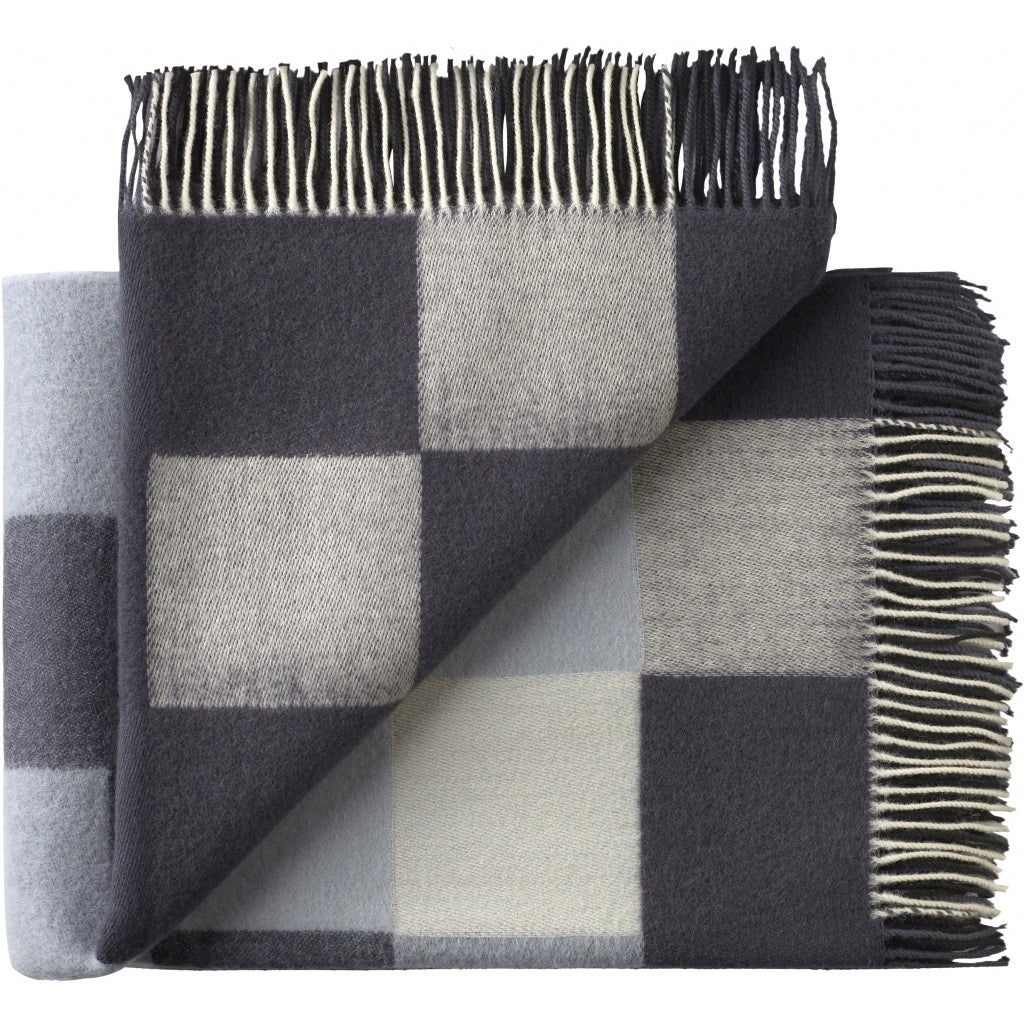 Silkeborg Uldspinderi ApS Plain Beat 130x190 cm Throw 1224 Dark Grey Notes