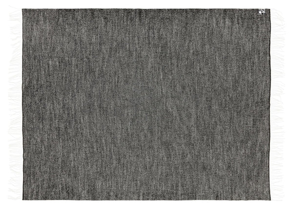 Silkeborg Uldspinderi ApS Porto 130x200 cm Throw 06600 Black