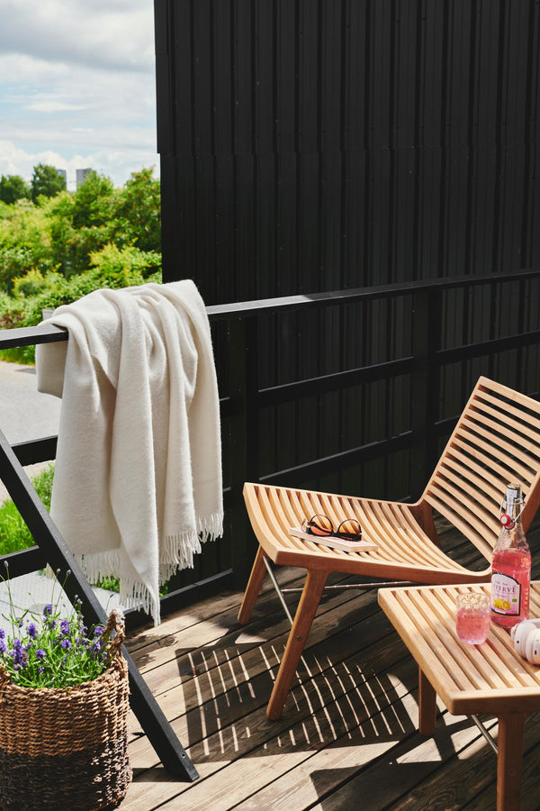 Silkeborg Uldspinderi ApS Samsø 140x240 cm Throw 00100 White