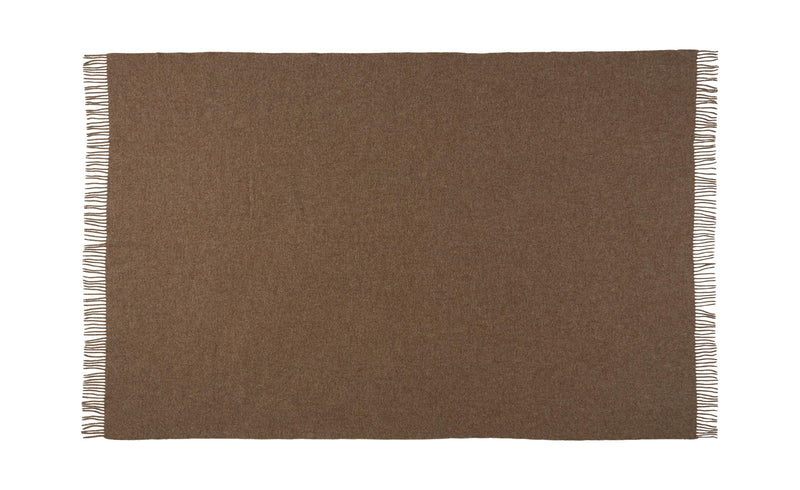 Silkeborg Uldspinderi ApS Samsø 220x260 cm Blanket 00120 Gotland Brown