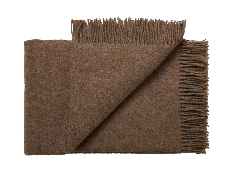Silkeborg Uldspinderi ApS Samsø 220x260 cm Blanket 00121 Brown