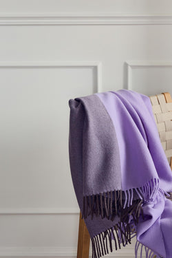 Silkeborg Uldspinderi ApS Secret 130x190 cm - RWS Throw 02208 Clay/Lilac