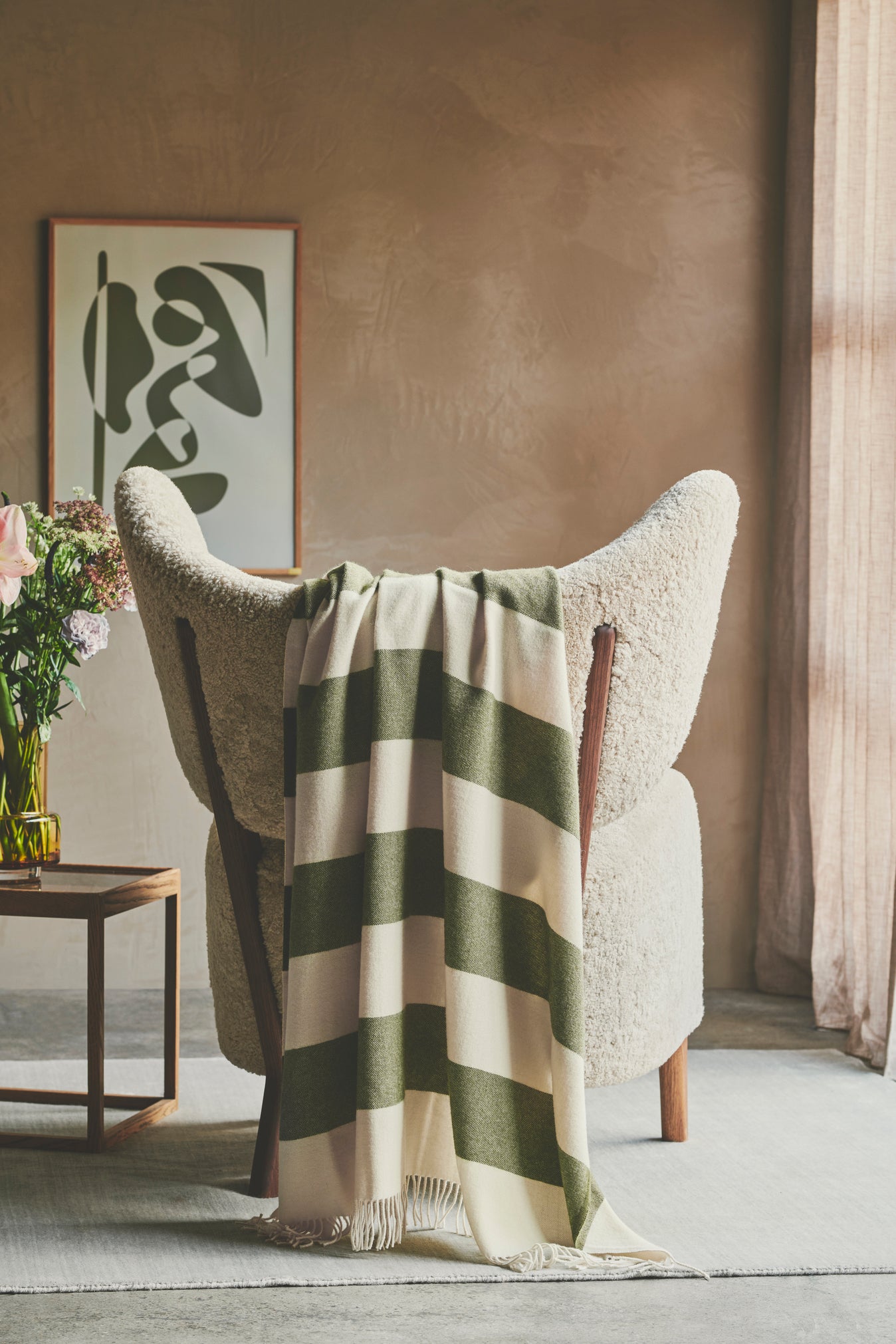 Silkeborg Uldspinderi ApS The Sweater 130x190 cm Throw 07802 Green (5329)