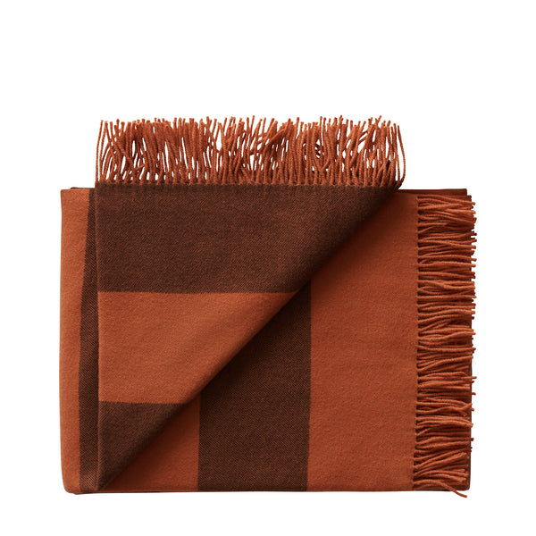 Silkeborg Uldspinderi ApS The Sweater Polychrome 130x190 cm Throw 01001 Orange Brown