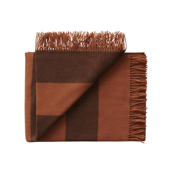 Silkeborg Uldspinderi ApS The Sweater Polychrome Throw 130x190 cm Throw 01001 Orange Brown