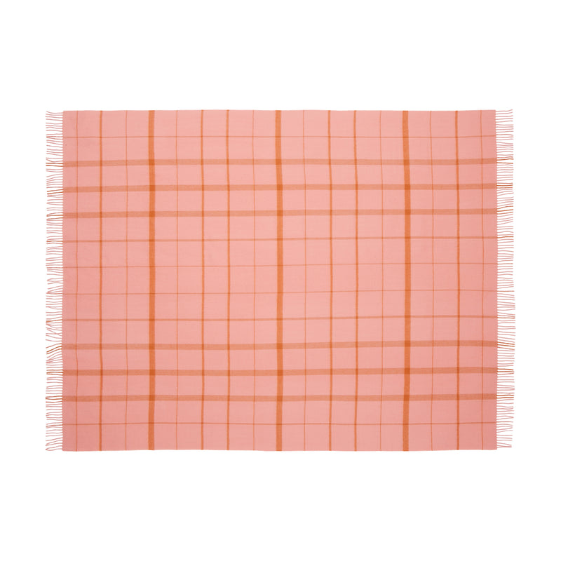 Silkeborg Uldspinderi ApS Warp & Weft 130x190 cm - RWS Throw 02103 Love - Coral/Amber (17516/17555)