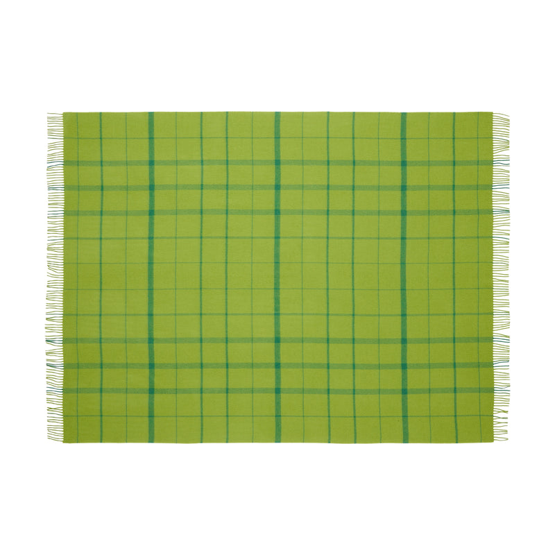 Silkeborg Uldspinderi ApS Warp & Weft 130x190 cm - RWS Throw 02104 Sprout - Lime/Grass (07998/17556)